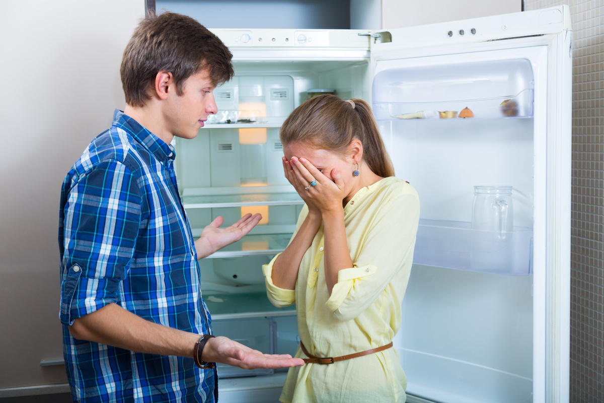 broken fridge